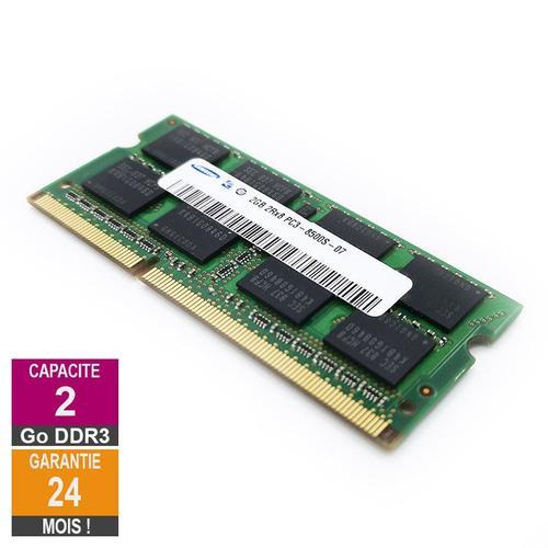 Barrette Mémoire 2Go RAM DDR3 Samsung M471B5673EH1-CF8 SO-DIMM PC3-8500 1066MHz 2Rx8