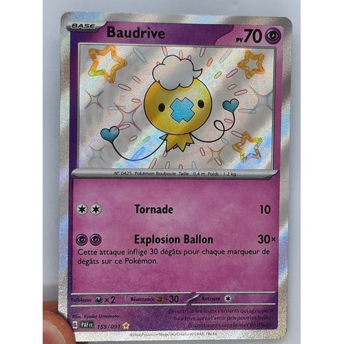 Baudrive Shiny - Pokémon - Set Destinées De Paldea - 155/091 - Ev4.5 - Française - Très Bon État
