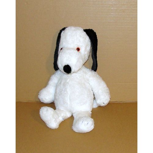 Snoopy Delacoste Ancien Chien Peluche Doudou Snoopy Yeux Orange 49 Cm