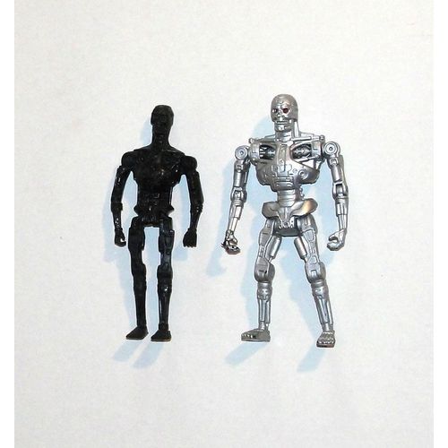 Terminator Movie Lot 2 Figurines Robot Endoskeleton 14 Cm