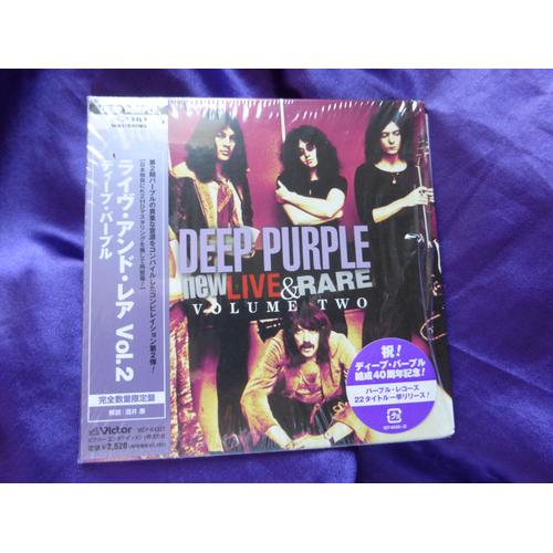 Deep Purple New Live & Rare Volume Two Cd Japon Avec Obi Pochette Souple. 4988002549955