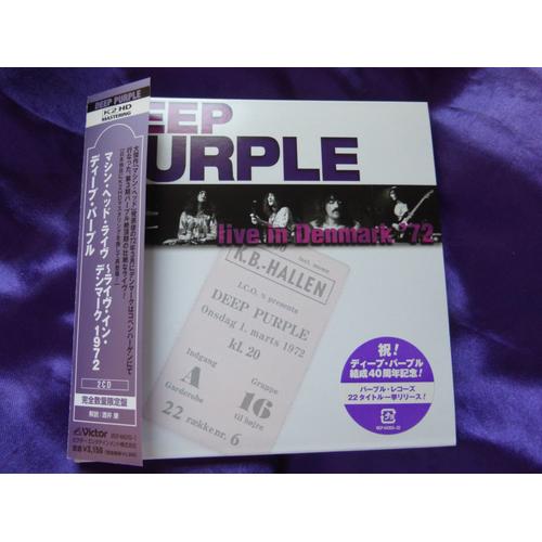 Deep Purple Live In Denmark '72 2 Cd Japon Avec Obi 4988002549863