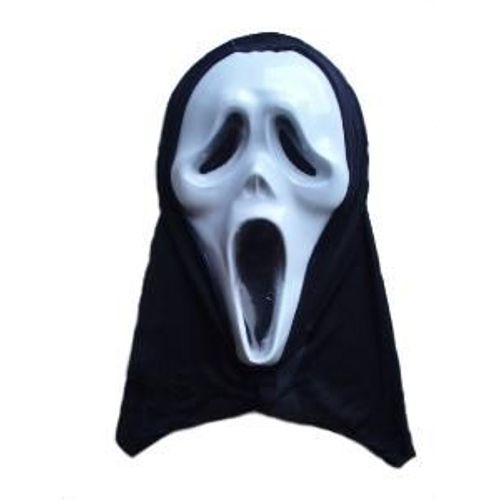 Masque De Scream Avec Cagoule En Pastique Pour Halloween (Taille Unique)