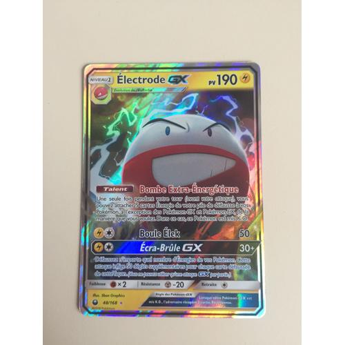 Carte Pokémon Electrode Gx 48/168