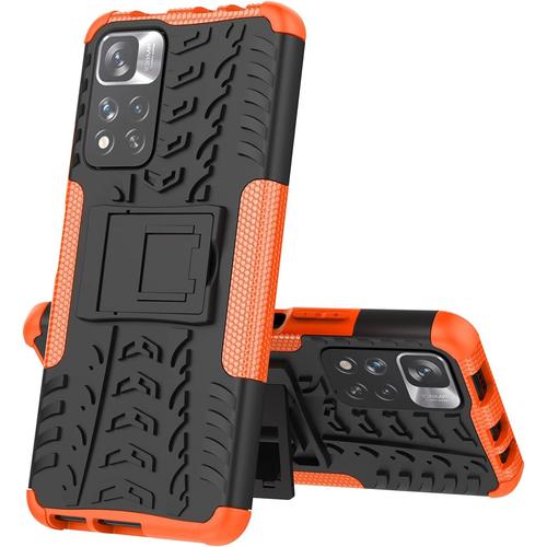 Coque Pour Redmi Note 11 Pro Note 11 Pro 5g Protection Militaire Shockabsorption Et Antirayures Amovible 2 En 1 Coque De Xiaomi Redmi Note 11 Pro Note 11 Pro 5g. Hyun Orange