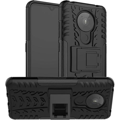 Compatible Avec Nokia 5.3 Coqueshockproof Robuste Impact Armure Hybride Béquille Housse Coque Étui Couverture Pour Nokia 5.3 2020 Smartphonenon Compatible Avec Nokia 5.2noir