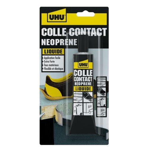 Colle contact néoprène liquide - universelle et super forte - tube 120 g Uhu