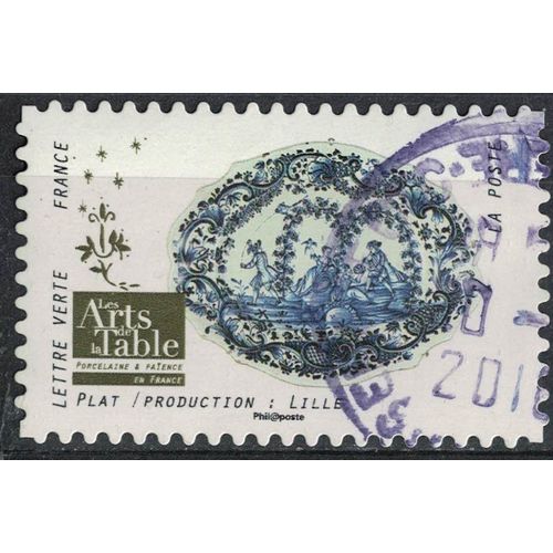 France 2018 Oblitéré Rond Used Arts De La Table Porcelaine Et Faïence Plat Production Lille Y&t 1529 Su