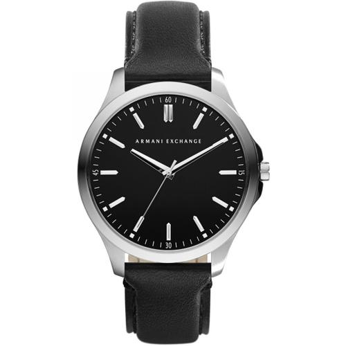 Armani Exchange Ax2149 Black Dial Black Leather Men's Watch