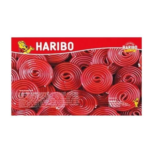 DISQUES Réglisse rouge - HARIBO / Sac de 250 unités.