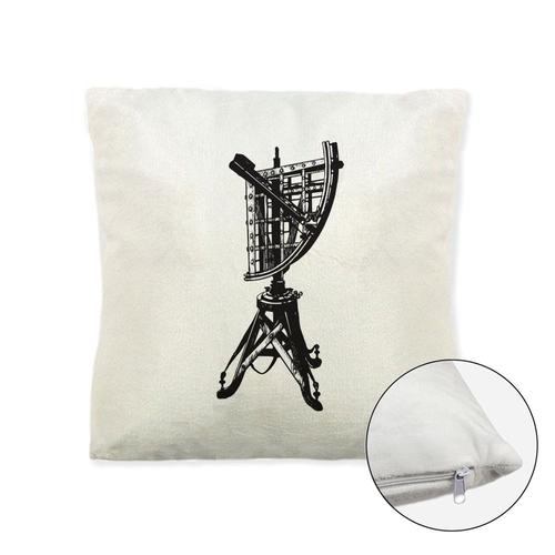 Coussin Doux Polaire Imprimé 40x40 Cm Marin Sextant Marin