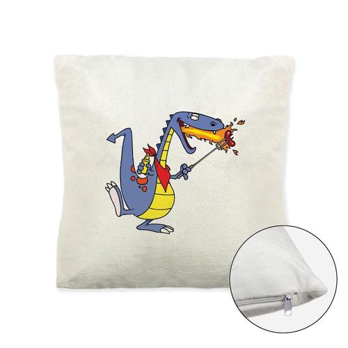 Coussin Doux Polaire Imprimé 40x40 Cm Dragon 5