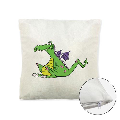 Coussin Doux Polaire Imprimé 40x40 Cm Dragon 4