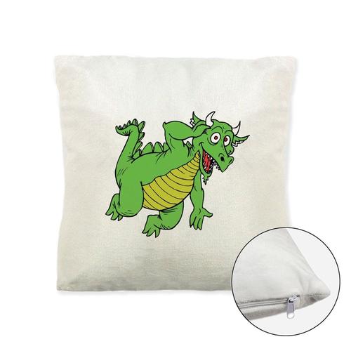 Coussin Doux Polaire Imprimé 40x40 Cm Dragon 2