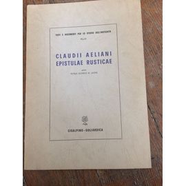 Lettres (Claudii Aeliani Epistulae Rusticae)