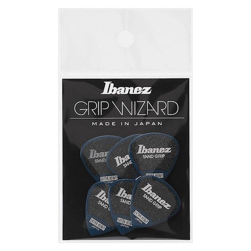Ibanez Ppa16xsgdb - 6 Médiators Grip Wizard Série Sand Grip Deep Blue - Extra Heavy - 1,2mm