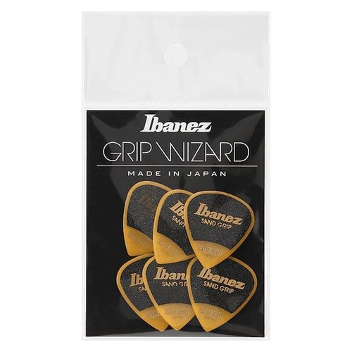 Ibanez Ppa16xsgye - 6 Médiators Grip Wizard Série Sand Grip Jaune - Extra Heavy - 1,2mm