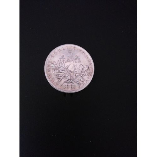 Piece De 5 Francs Argent 1961 Semeuse 12 Gr Be
