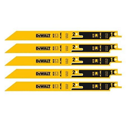 DeWALT Lames de scie récipro, métal, 230 mm, 5pcs - DT2416-QZ