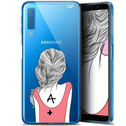Caseink Coque Pour Samsung Galaxy A7 2018 (A750) (6 ) Gel Hd [ Nouvelle Collection - Souple - Antichoc - Imprimé En France] See You