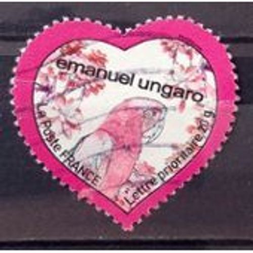 Timbre Oblitéré Coeur "Ungaro - 50g"