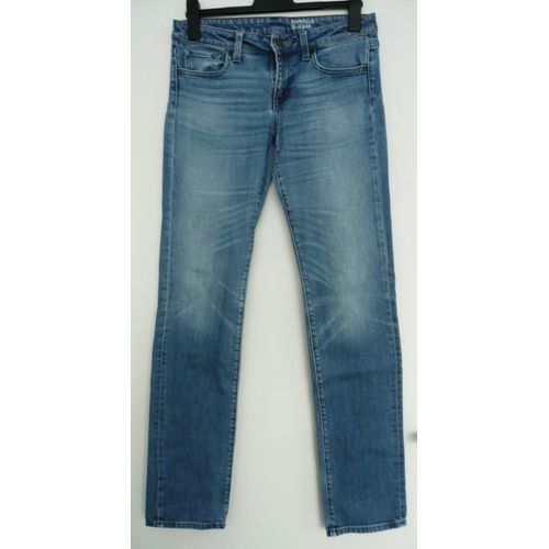 Jean Bleu Délavé. Slim Fit. Uniqlo. Coton. Elasthanne. Taille 36 / 38