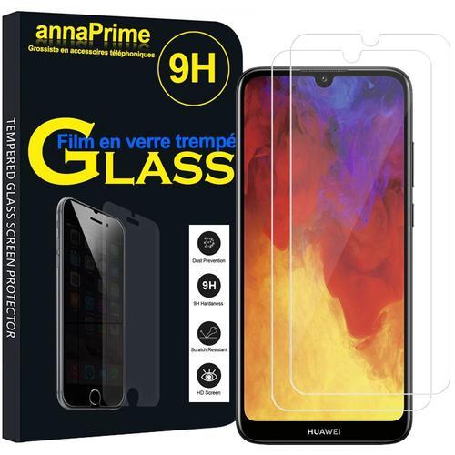 Lot / Pack De 2 Films Verre Trempé Pour Huawei Y6 (2019)/ Y6 Prime (2019) 6.09" Protection D'écran