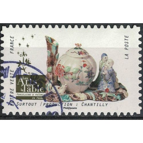 France 2018 Oblitéré Rond Used Arts De La Table Porcelaine Et Faïence Surtout Production Chantilly Y&t 1539 Su