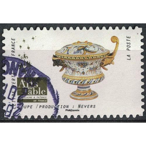 France 2018 Oblitéré Rond Used Arts De La Table Porcelaine Et Faïence Coupe Production Nevers Y&t 1528 Su