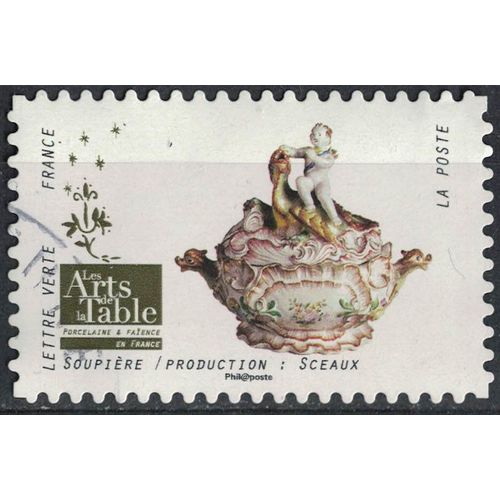 France 2018 Oblitéré Rond Used Arts De La Table Porcelaine Et Faïence Soupière Production Sceaux Y&t 1536 Su