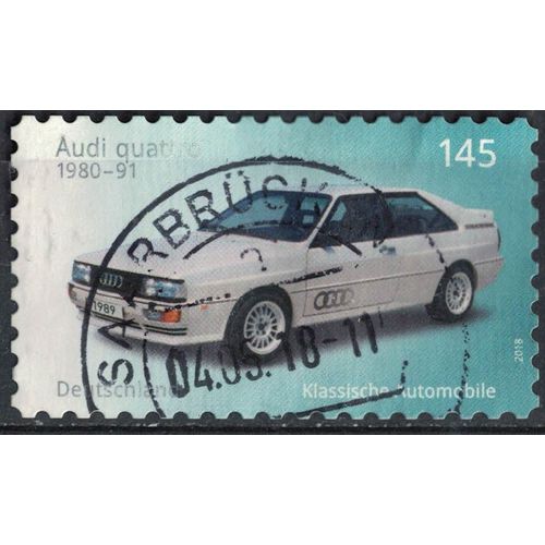 Allemagne 2018 Rond Oblitéré Used Voitures Classiques Audi Quattro Su