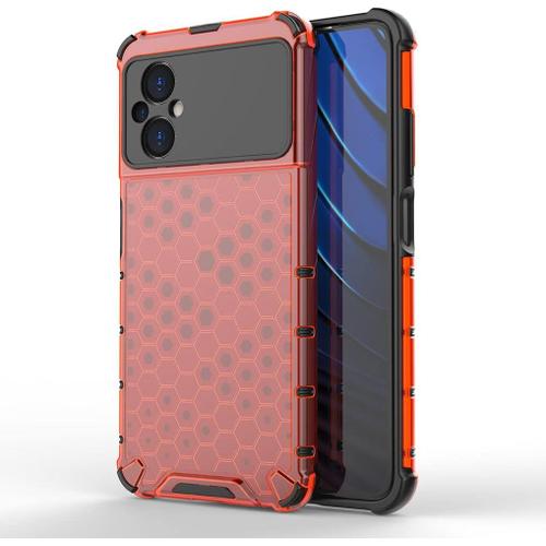 Coque Pour Xiaomi Poco M5/Xiaomi Poco M4 5g Housse, Étui De Caoutchouc Tpu Souple Antichoc En Silicone Renforcer La Version Avec Quatre Angles Protection De La Caméra - Rouge