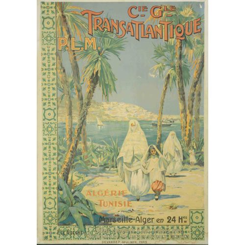 Affiche Transatlantique Algérie