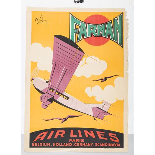 Affiche Air Lines Farman