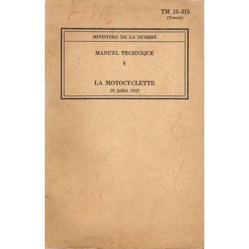 Manuel Technique "La Motocyclette"