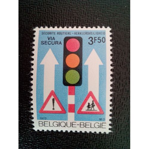 Timbre Belgique Yt 1671 Sécurité Routière - Via Secura 1972 ( 8412 )