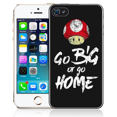 Coque Pour Iphone 4/4s Go Big Or Go Home Musculation