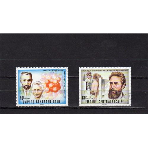 Timbres-Poste De Centrafrique (Prix Nobel)