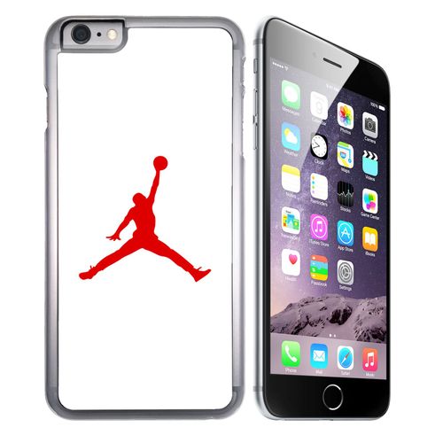 Coque Pour Iphone 6 Plus Et Iphone 6s Plus Jordan Basketball Logo Blanc
