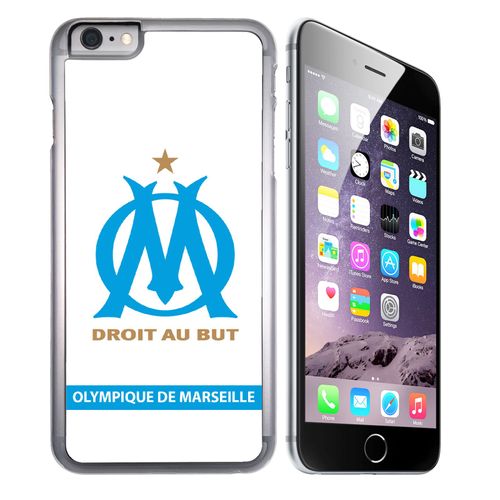 Coque Pour Iphone 6 Plus Et Iphone 6s Plus Logo Om Marseille Blanc Rakuten