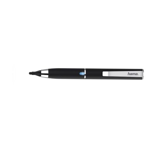 Hama Active Fineline Noir stylet; Hama Active Fineline, Noir, Tablette, Universel, Aluminium, A27, Rond