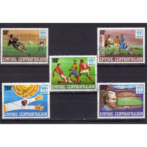 Timbres-Poste De Centrafrique (Coupe Du Monde De Football « Argentina 78 »)