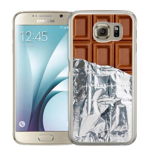 Coque Pour Samsung Galaxy S4 Tablette Chocolat Alu