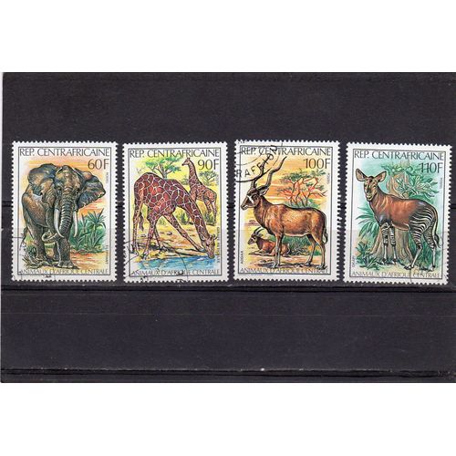 Timbres-Poste De Centrafrique (Animaux DAfrique Centrale)