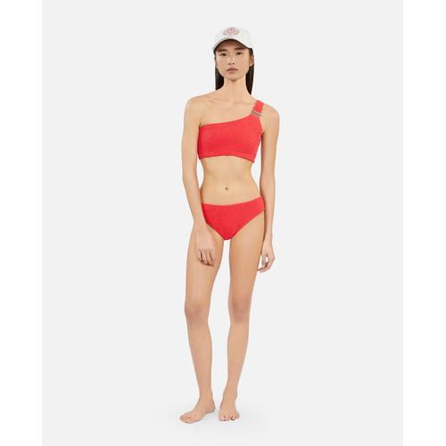 Haut De Maillot De Bain The Kooples X Luz Asymétrique Rouge - Taille Unique