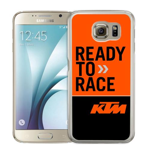 Coque Pour Samsung Galaxy S6 Edge Ktm Ready To Race