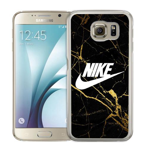 Coque Pour Samsung Galaxy S7 Nike Logo Gold Marbre