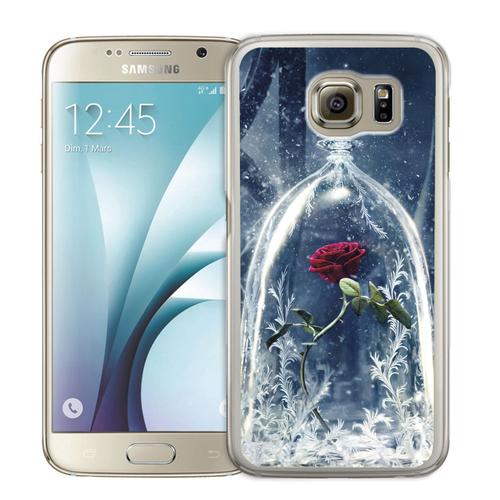 Coque Pour Samsung Galaxy S7 Rose Belle Et La Bete