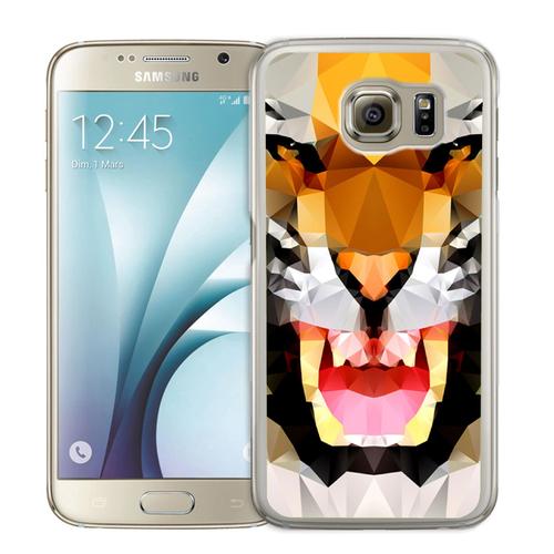 Coque Pour Samsung Galaxy S7 Tigre Geometrique