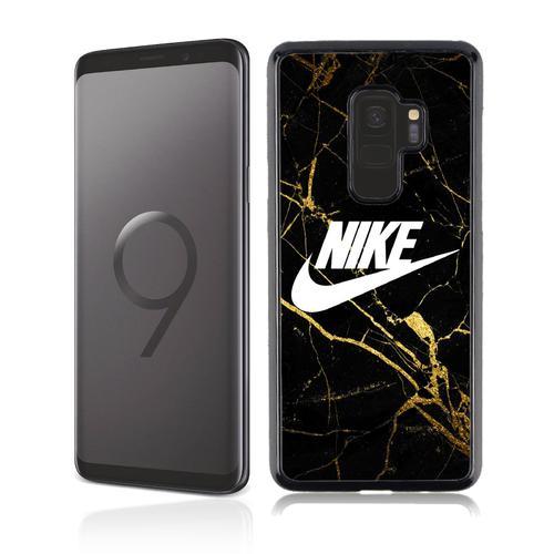 Coque Pour Samsung Galaxy S9 Nike Logo Gold Marbre